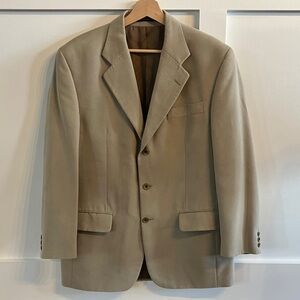 Mario Balducci Micro-Suede Men's Blazer - In light Olive green